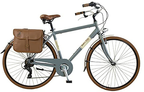Canellini Via Veneto by Fahrrad Rad Citybike CTB Herren Vintage Retro Dolce Vita Aluminium grau Grey (54)