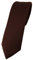 TigerTie Herren Krawatte – schmale 5,5 cm Krawatte in dunkelbraun einfarbigem Design, ideal für Geschäftstermine, festliche Anlässe und die Freizeit