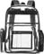 SPEEDEVE Klare Rucksack Transparent wasserdichte Schulrucksack,Schwarz