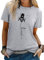 Dresswel Women Bee Kind T-Shirt Ladies Bee Graphic Shirt Crew Neck Short Sleeve Summer Tee Tops(1-Grey, XL)