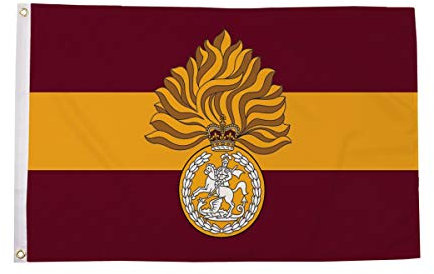 AZ FLAG - Flagge Royal Regiment of Fusiliers - 150x90 cm - Königliches Regiment der Füsiliere - britischen Armee Fahne 100% Polyester mit Messing-Ösen - UV-beständig - Vives Farben - 110g