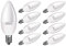 LumenTEC E14, LED E14, LED lampe E14, 8W Kaltweiss, 720 Lumen Ø 37mm Ra >80, 230V CCD Ersetz 55W, (10x Kaltweiss)