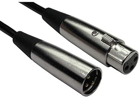 World of Data 15M XLR Cable - 3 Pin Male to Female Balanced Audio Copper Core Gold Plated Pins