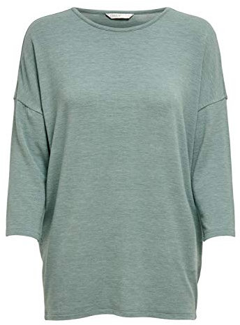 ONLY Donna ONLGLAMOUR 3/4 Top Jrs Noos Camicia da Donna, Chinois Green/Detail: Melange, L