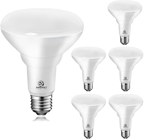 Energetic BR30 Dimmable Indoor LED Flood Light Bulb, 11W=75W, 5000K Daylight, 900LM, Ceiling Light Bulb for Cans, CRI85+, 6-Pack