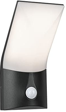 Paulmann Outdoor Wandleuchte Adya, Anthrazit, IP44, 230V, Warmweiß, dimmbar, mit Bewegungsmelder