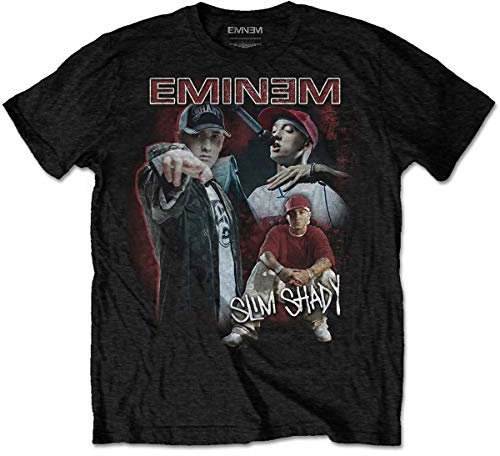 Rock Off Eminem Shady Homage Ufficiale Uomo Maglietta Unisex (X-Large)