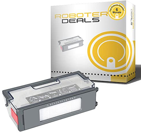 HRobotic Accessoires Staubbehälter, Staubbox, Schmutztank inkl. Feinstaubfilter für Yeedi Vac MAX u. Yeedi 2 Hybrid Staubsaugroboter