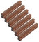 6 Piezas Nogal Negro Madera Tiradores de Cocina con Manilla de puerta de Armarios Empotrados (128mm, Madera)