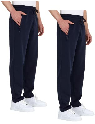 COMEOR Jogginghose Herren mit Reißverschlusstaschen Baumwolle Trainingshose - Sporthose Jogginghosen Männer Jogger | Jungen Freizeithose