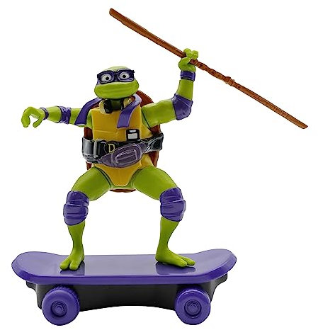 Teenage Mutant Ninja Turtles | Donatello Mutant Mayhem Skate Spielzeug | TMNT Actionfiguren Sewer Shredders, Geschenkspielzeug, Alter 3+