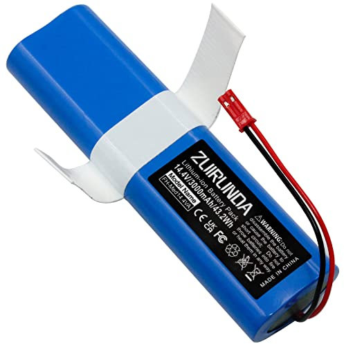 ZUIRUNDA 14.4V 3000mAh Li-Ion Ersatzakku für iLife V3s Pro V50 V5s Pro V8s X750 für Medion MD 18500 18501 18600 Staubsauger Home Cleaner Heimroboter