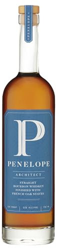Penelope Architect Straight Bourbon Whiskey | Aged meticulously in French oak staves to build a truly precise flavor profile | 750ml | ABV 52%