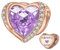 NINGAN Rosa De Oro Febrero Piedra De Nacimiento Dama Encanto Pulsera, Alas De áNgel 925 Colgante De Cuentas De Amor De Plata Esterlina Tallado AmbicióN, CumpleañOs De La NiñA