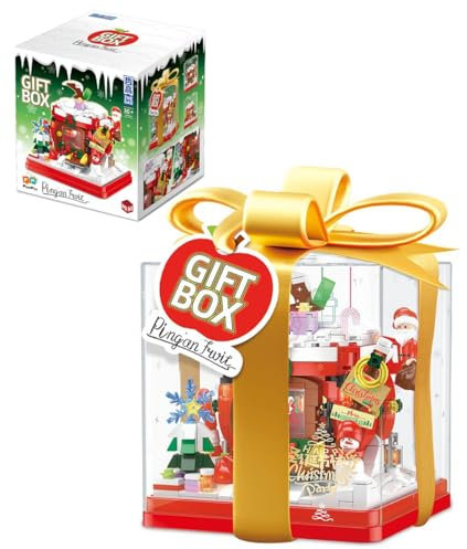 JOMIOD Weihnachtliche Friedensfrucht Bausteine Bausatz, 654 Klemmbausteine Weihnachtshäuser Bausteine Architektur Modell, Weihnachten Geschenke Spielzeug für Erwachsene und Kinder
