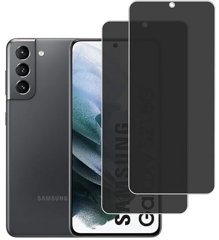 KELOLIN [2 Stück für Samsung Galaxy S21 5G Privatbildschirm für Panzerglas, 9H Härte, Anti-Spy, Anti-Kratzen, Sichtschutz Schutzfolie Kompatibel mit Samsung Galaxy S21 5G