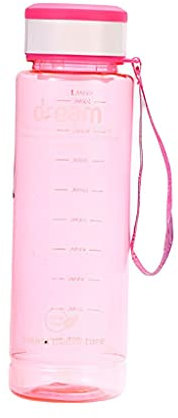 Guangcailun Water Bottle Direct Drinking Port Coffee Drinking Kettle Outdoor Sports Jugs Leak-proof Heat-Resistance Space Cup, Pink