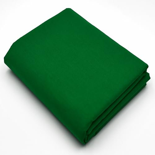 Stoff Virginia Tex, Meterware, Baumwollstoff 100%, große Breite 240 cm, Baumwollstoff 100% Oeko -Tex Standard 100 Unifarben zum Nähen (Dunkelgrün 86, 200 cm)