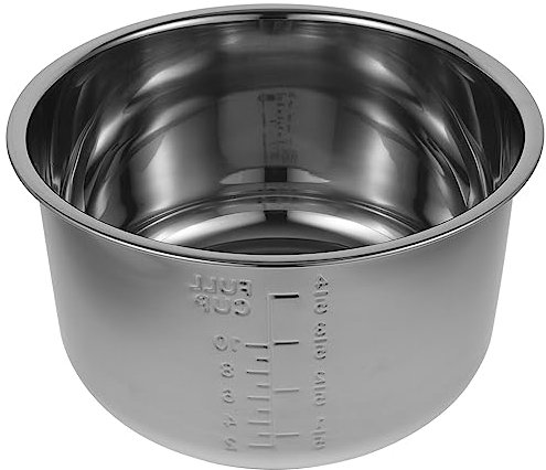 WPFENG Electric Cooker Supply 5L Non- Stick Rice Cooking Container Stainless Steel Rice Pot Insert Electric Instants Pot Rice Inner Tank Replacement for Home Kitchen