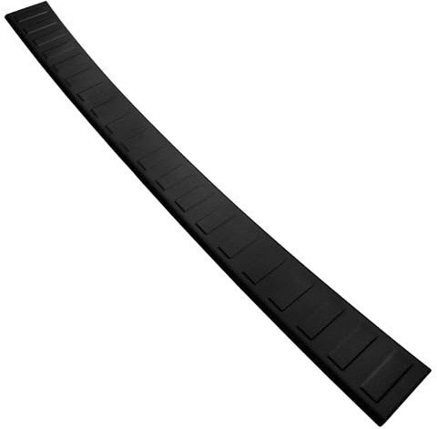 Aroba AR1101-PB Edelstahl Schwarz Pulverbeschichtet Ladekantenschutz kompatibel mit Opel Zafira Tourer BJ. 1.2012-06.2019 passgenau Abkantung Farbe Schwarz