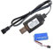 USB Charger Cable - RC Car Battery Charger | 7.4V 1000mA Drone & RC Airplane Lithium Battery SM-2P SM-3P SM-4P Charger | Automatically Charge USB Lithium Battery
