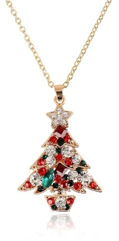 EIHI Kette Damen, Schmuck Damen, Weihnachtsbaumkette, Geeignet für Weihnachten, 1 Stück