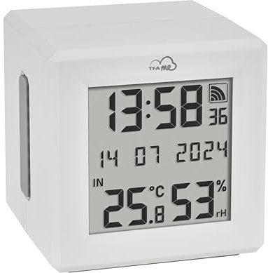 TFA Dostmann WLAN Gateway TFA.me ID-01, 35.8103, zur Überwachung von TFA-ID Sendern, inkl online TFA.me Portal für PC/Smartphone/Tablet, Temperatur und Luftfeuchtigkeit innen, Klimakontrolle, weiß