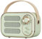 Pawlickio Altavoz Retro 360 Efecto EstéReo Bluetooth Mini Altavoz Vintage Radio DecoracióN del Hogar Caja de Sonido para Exteriores Verde