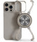 PANPHEN X Case For IPhone 16 Pro Max 6.9”,With Kickstand 360° Rotatable Magnetic Stand, Frameless Slim Shockproof Protective Metal Bumper Phone Case,Natural Titanium