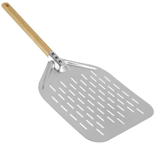 Pala Para Pizza Pala de Pizza antiadherente de 12 pulgadas, cáscara de Pizza de Metal con mango de madera, accesorios de pastelería y Pizza for cocina, aparatos for el hogar horneados Para Pizza Caser