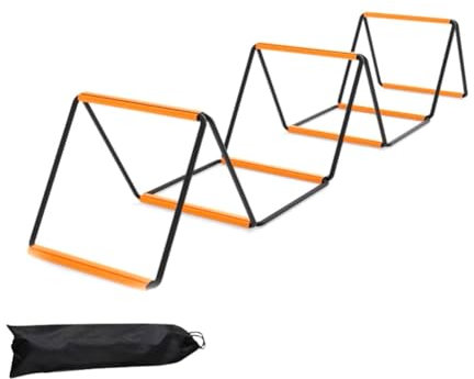 Qusedwey Escalera de Agilidad Plegable, Equipo de Entrenamiento de Fútbol, Salto, Coordinación de Velocidad, Escalera de Juego de Pies, 8 Rejillas para Niños y Adultos