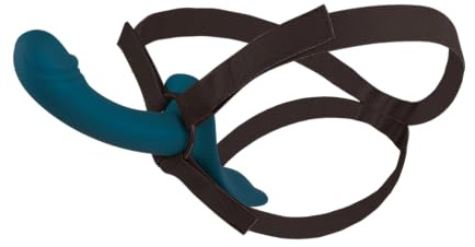 You2Toys RC Strap-on Stimulator - Erotisches Sex-Toy mit Fernbedienung, mit 7 starken Vibrationsmodi, Vibrator leicht aus Slip entnehmbar, in Blau