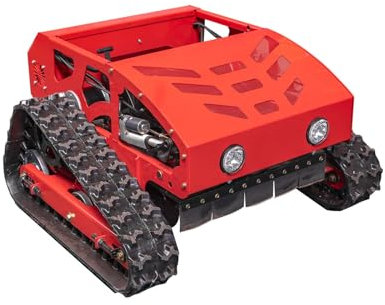 Robotic Lawn Mower, Smart Robot Lawnmower, All-Terrain Remote Control Snow Removal Machine, Electric Start, Height Adjustment, Climbing Crawler Anti-Skid HW-224-55+snow shovel