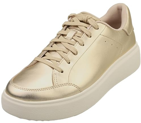 FitFlop Damen Rtg Metallic-Leather Sneakers Sneaker
