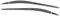 Pexorin Adesivo for sopracciglia for fari, copertura decorativa for palpebre, nero con bandiera italiana, in fibra di carbonio, for Alfa Romeo, Giulia 15-24 Sopracciglio con fari