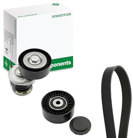 INA 529 0586 10 Keilrippenriemensatz 1550mm 6-Rippenanzahl Kompatibel mit VW Transporter T5 Bus 7HB, 7HJ, 7EB, 7EJ, 7EF, 7EG, 7HF, 7EC 038903315AD 038903315AG 038903315AH