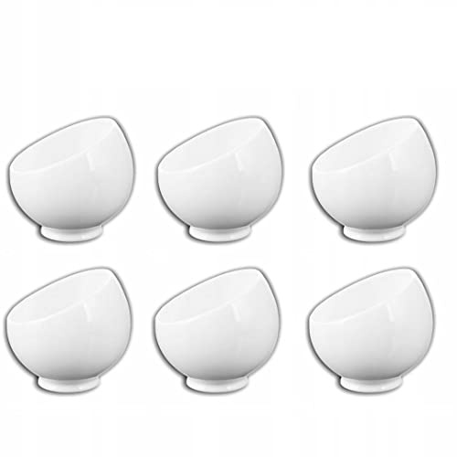 Wilmax WL-995000/A Porzellan Zucker-/Dessertschüssel, Weiss, 8.5cm Höhe, 9cm Breite