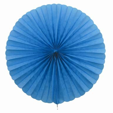Creativery 1 Papierfächer 35cm (dunkel türkis 340D) / Deko Papier Fächer Rosetten Blumen Raumdeko Papierrosetten Hängedeko