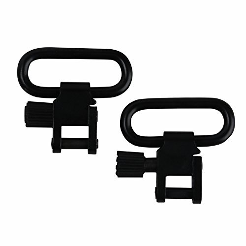 tourbon 2,5?cm Quick Release Gewehr Gun Sling Wirbel (schwarz, 2?St?ck)