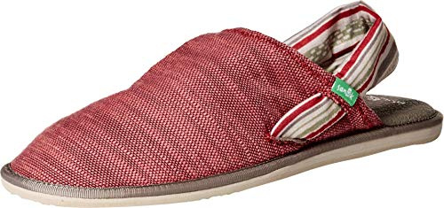 Sanuk Women's Yoga Sling Cruz Prints Sandal, Keys Ranch Red Dahlia, 4 UK
