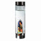 bewater Reusable gem Glass Water Bottle with a Chamber of Sparkling Red Jasper, Sodalite, Tiger's Eye, Green and Yellow Aventurine Gemstones | Lead Free Glass | 500ml Wide Open Neck. (bemagic Water)
