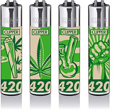 Clipper® Feuerzeuge - Fourtwenty - 4er Set