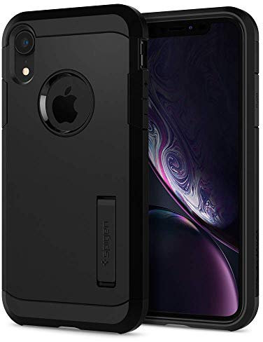 Spigen Tough Armor Hülle Kompatibel mit iPhone XR -Schwarz