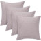 Selfitex 4er Sofakissen-Set mit Bezug und Füllkissen, Größe 40 x 40 cm, fein melierter Bezugstoff, superflauschig und weich, Couchkissen, Dekokissen (Monaco)