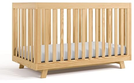 Storkcraft Beckett 3-in-1 Convertible Crib, Natural