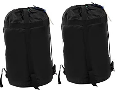 BESPORTBLE 2 Stück Kompressionssäcke Taschen Schlafsack Sachen Aufbewahrungssäcke Leichte Trockensäcke Veranstalter Ideal für Rucksacktouren Camping Wandern (Größe L)