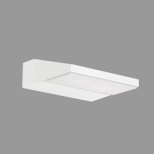 TELEFUNKEN - LED Außenwandleuchte, Außenwandlampe, Kopf drehbar, 10 Watt, 1.100 Lumen, 4.000 Kelvin, IP44, Weiß, 172x141x52mm (LxBxH)