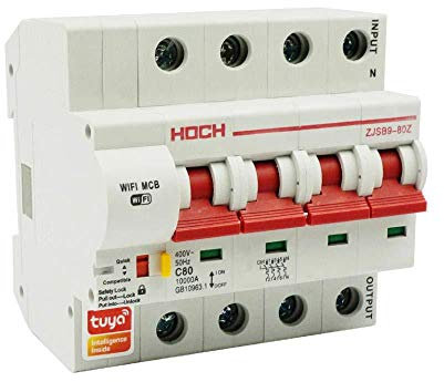 Disjoncteur WIFI Smart Timer Interrupteur à distance avec télécommande EWeLink App Smart Home, 16A, 4 pièces.