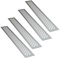 sossai® Rejillas de ventilación de aluminio - Alucratis (4 piezas) | Rectangular - dimensiones: 48 x 6 cm | Color: aluminium | rejilla de aire