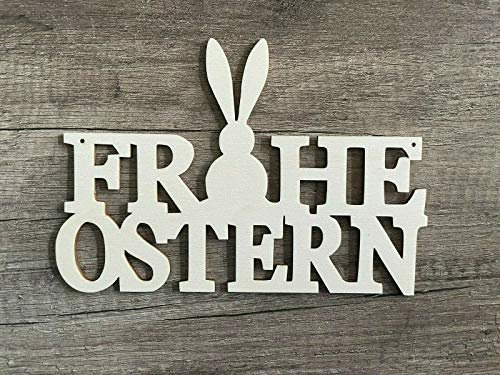 Türschild Deko schild Dekoschild Hängedekoration Tafel Bild Wandbild Deko Dekoschild FROHE OSTERN